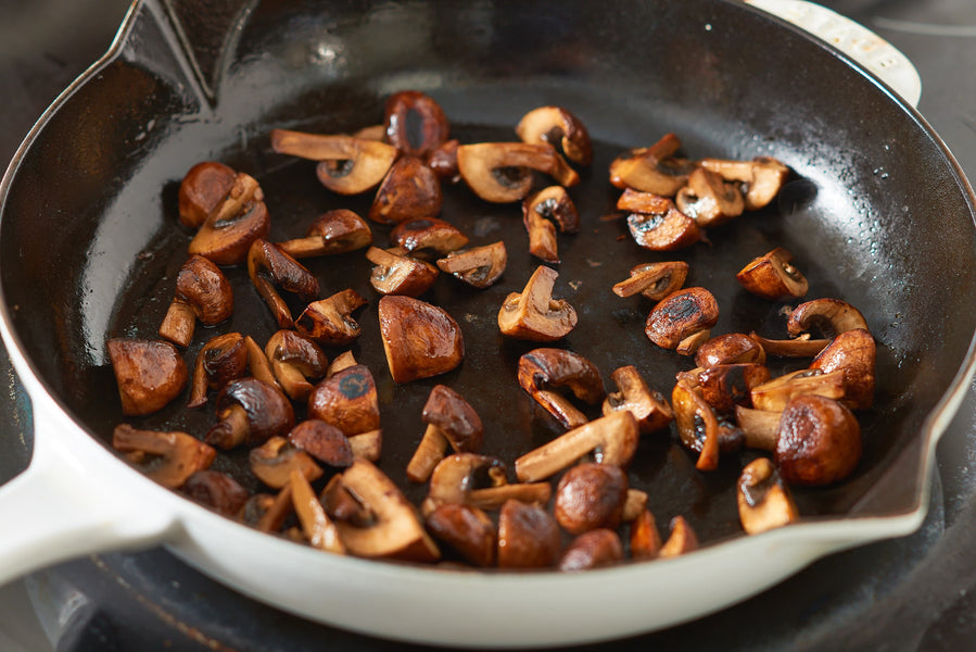 How do you know if a mushroom is cooked?