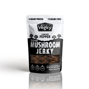 Mushroom Jerky Lemon Pepper - 6 Pack