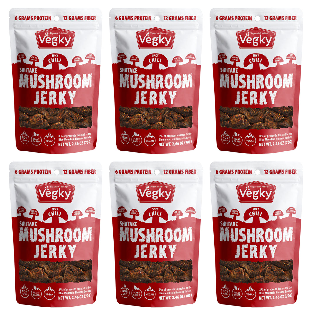 Mushroom Jerky Spicy - 6 Pack