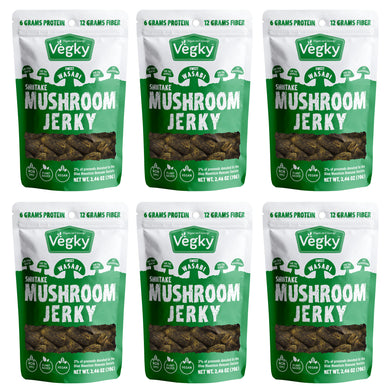 Mushroom Jerky Wasabi - 6 Pack